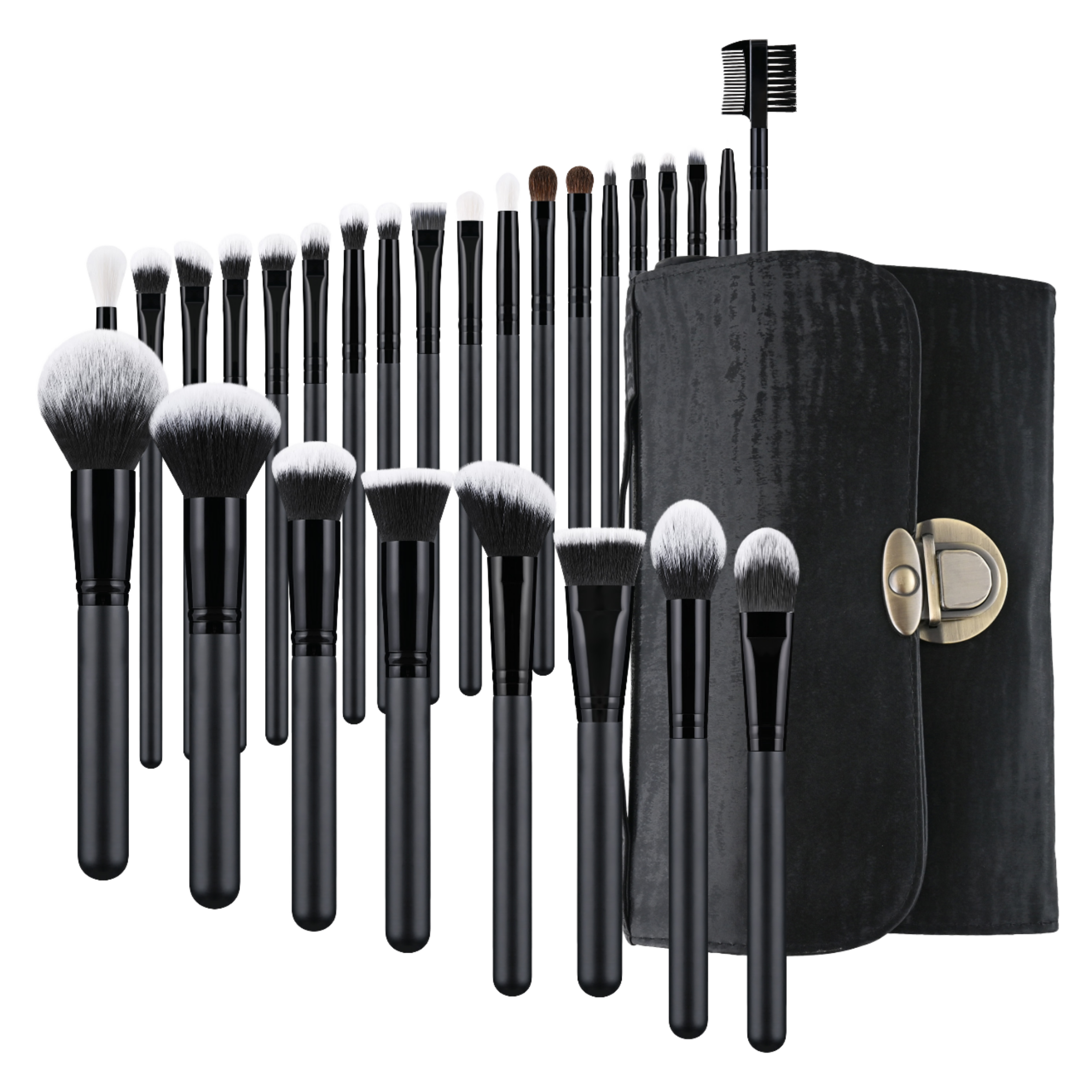 27pcs Luxury Professional Face Flat Makeup Brush Set