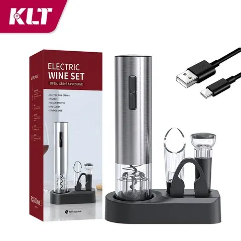 Offer 4in1 USB Corkscrew Rechargeable & Battery-Powered Electric
