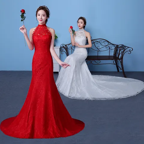 fishtail wedding dress