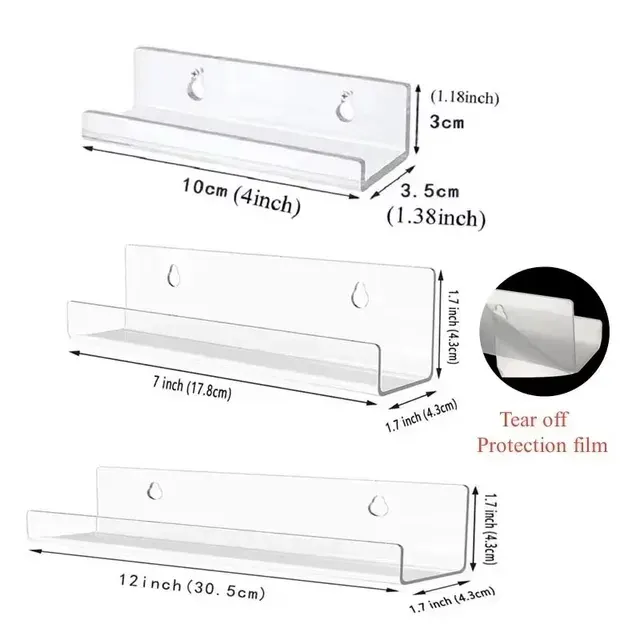 Acrylic Record Wall Shelf 2