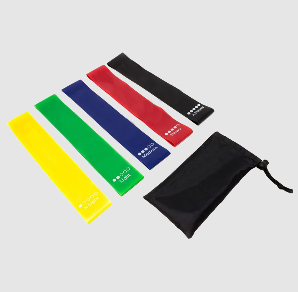 5-teiliges Set Latex-Widerstandsbänder 2