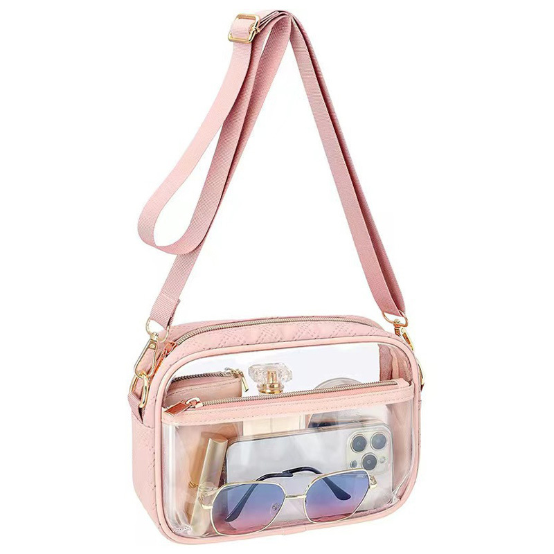 Clear Crossbody Bag Transparent See Through Vinyl Stadium 4