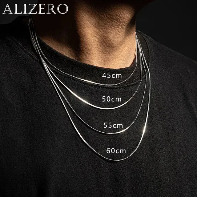 Punk Snake Link Necklace in 925 Silver 2