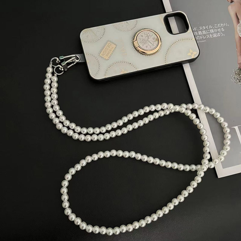 Luxury Pearl Beaded Phone Lanyard 2