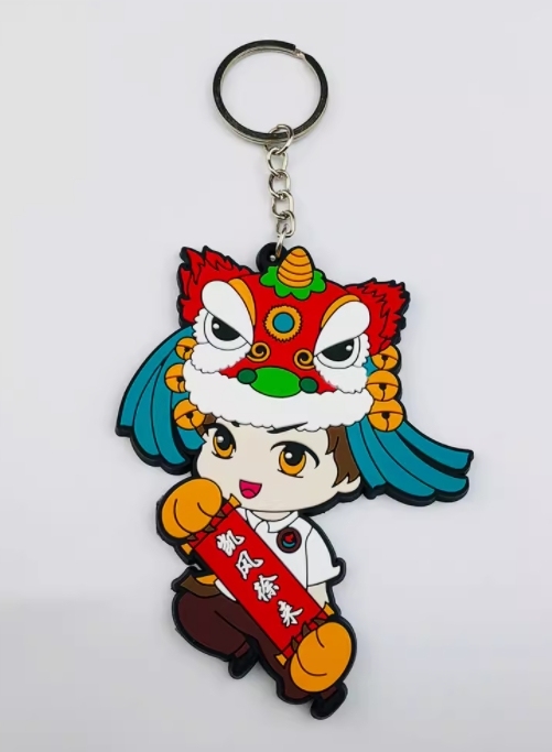 Engraved Zinc Metal Enamel Key Ring 4