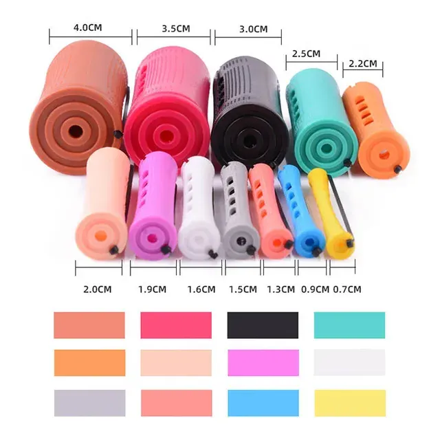 10-Piece Heatless Hair Curling Rods 4