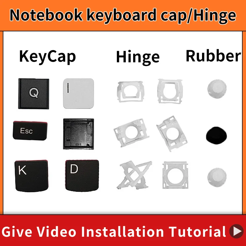 Laptop Keycap Set with Hinge Replacement