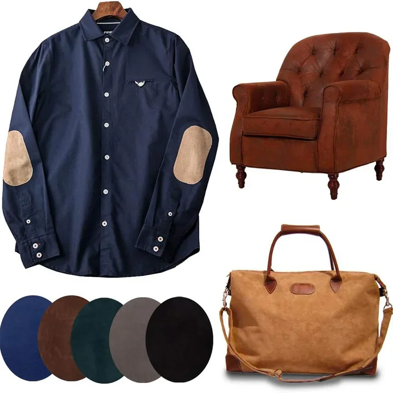 Oval Suede Iron-On Elbow Patches 2