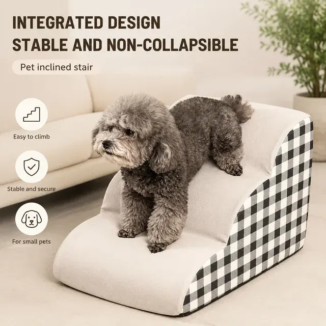 3-Step Foam Dog Stairs for Seniors 3