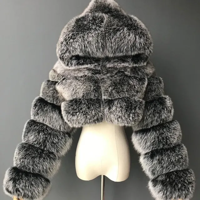 Damenmantel mit Fellkragen 1