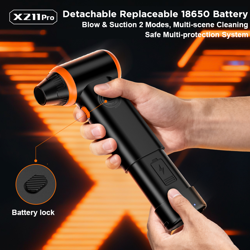 Cordless Keyboard Air Duster Vacuum 2500mAh 3