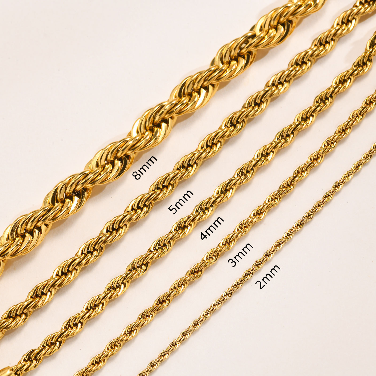 Joolim Jewelry Stainless Steel Chunky Rope Chain Bracelet 2