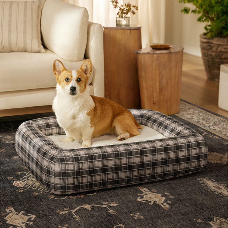 Orthopädisches Hundebett aus Bouclé-Stoff 2