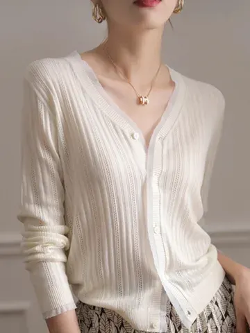 Kaschmir-Strickjacke