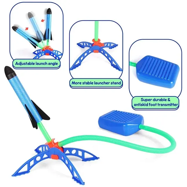 Outdoor Foot Pump Rocket Launcher Toy 3