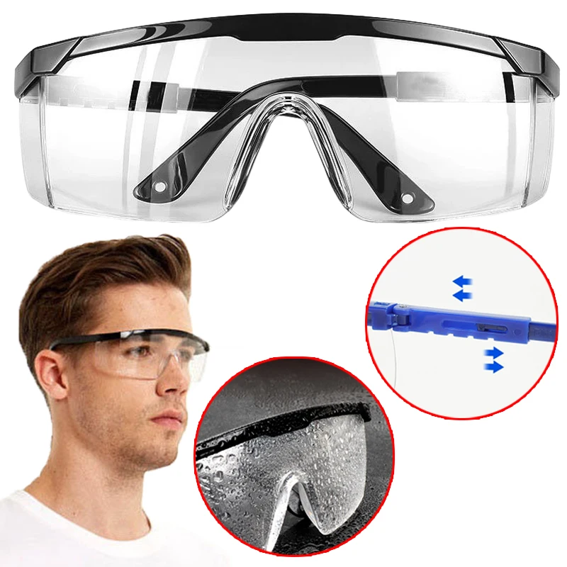 Augenschutz Arbeitssicherheitsbrille Anti-Spritzwassergeschützt Winddicht Staubdicht Schutzbrille Optischer Linsenrahmen