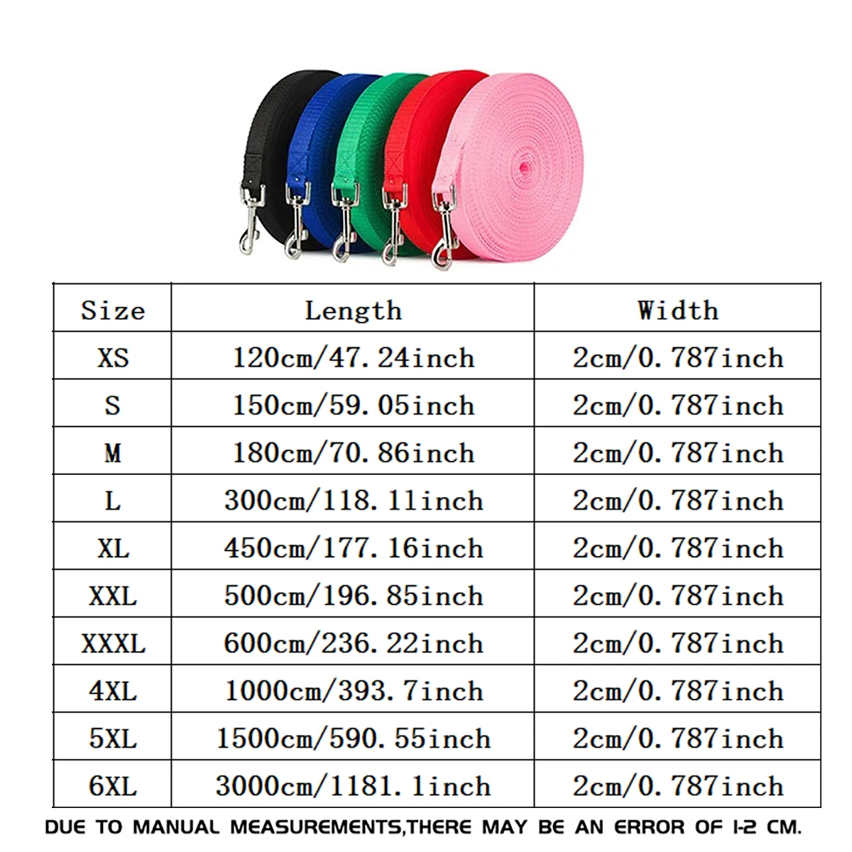 Lange Hunde-Trainingsleine aus Nylon 1 5–30 m Zugseil-Lanyard 2