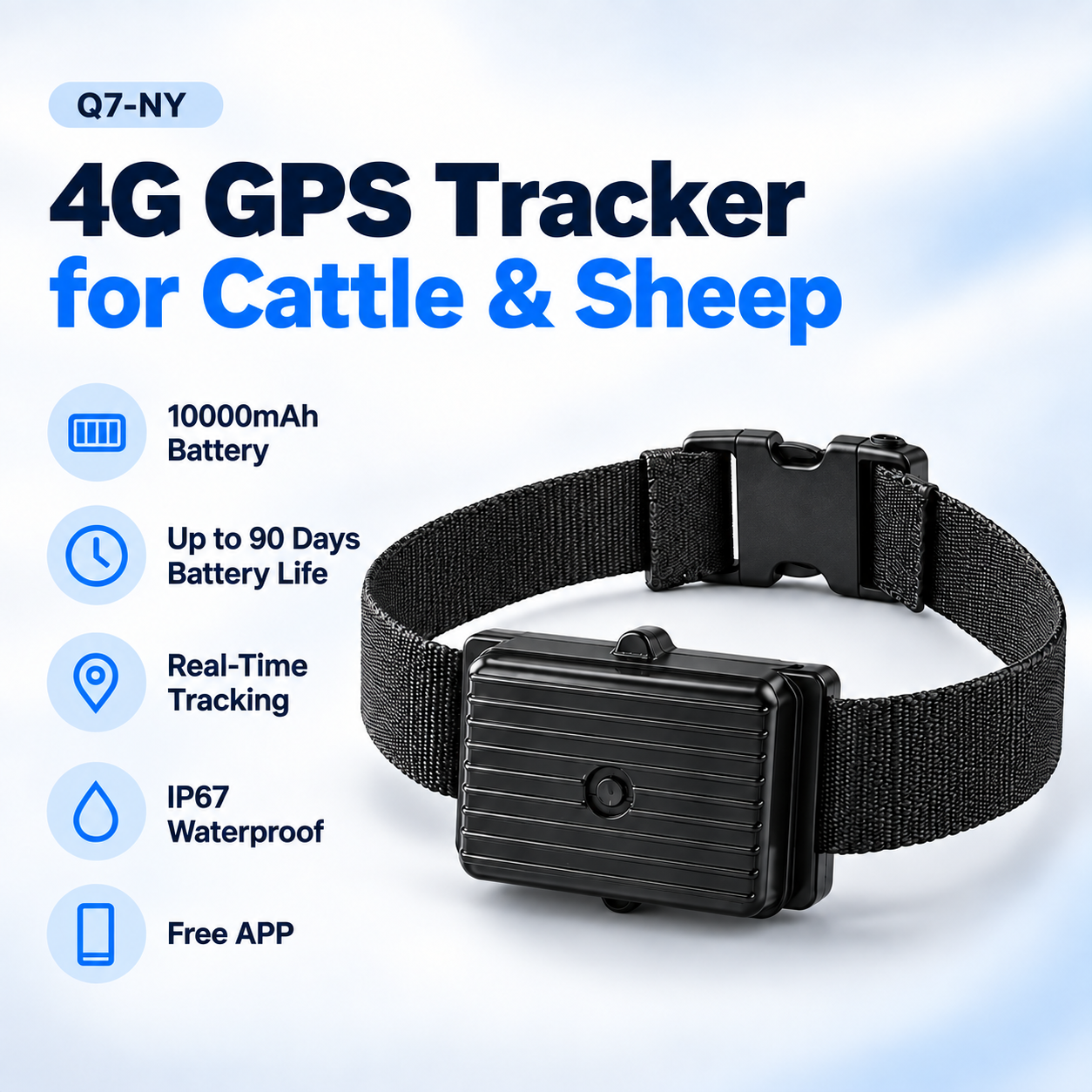 IP67-GPS-Tracker für Nutztiere