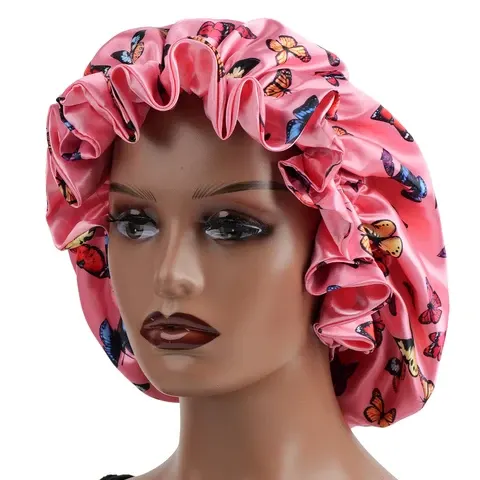 Reversible Double-Layer Satin Hair Bonnet