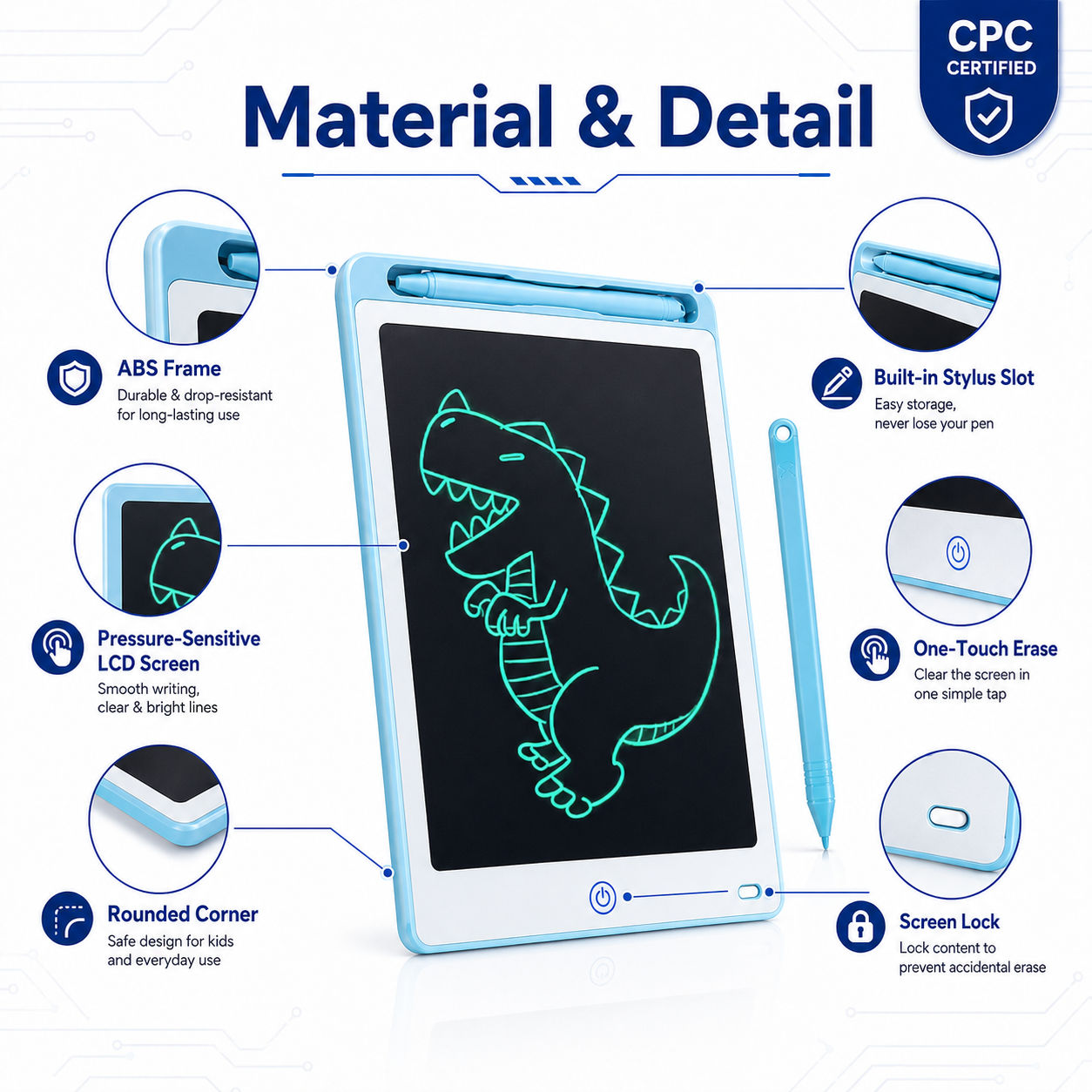 12 Inch LCD Drawing Tablet for Kids 2