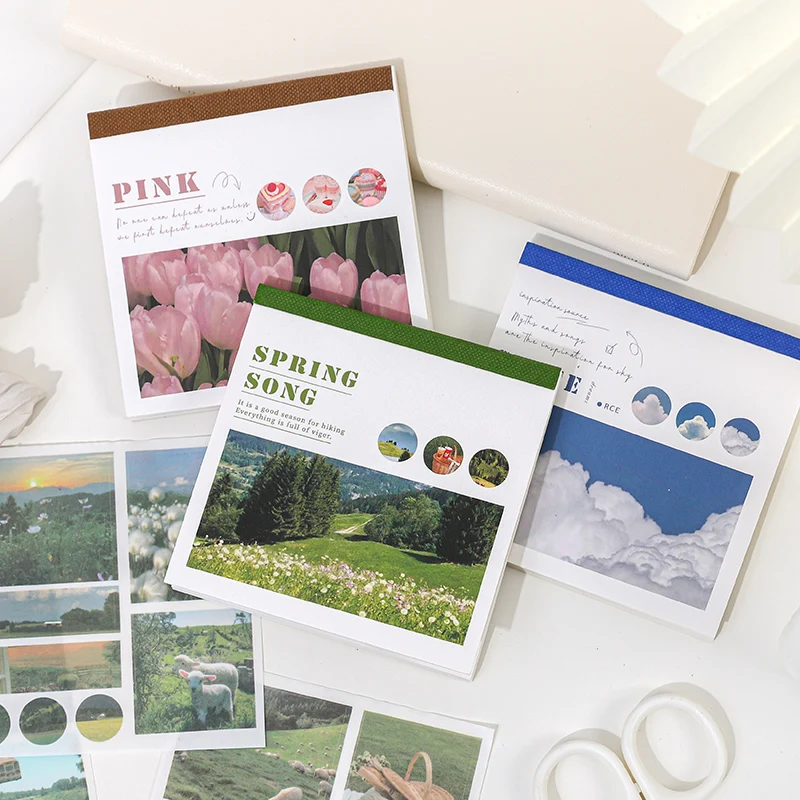 50 Blatt Muster Washi-Papier Ins Aufkleber Buch Ästhetische