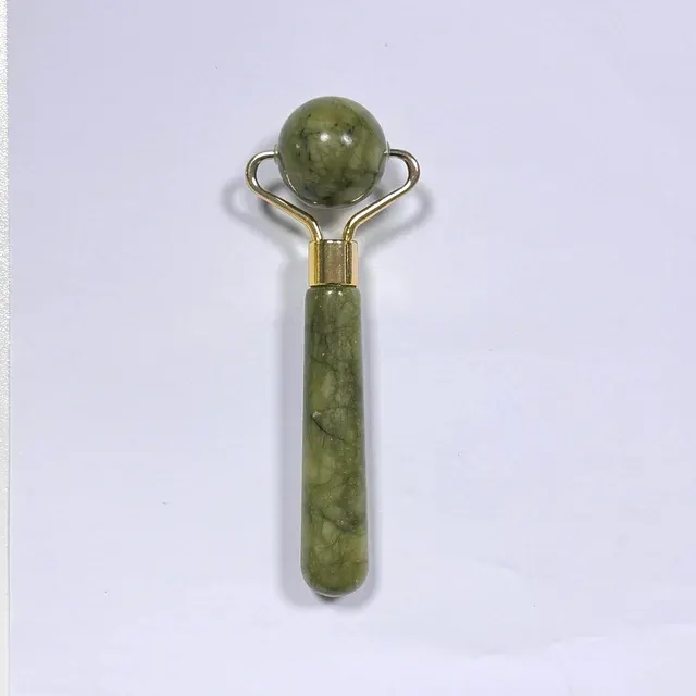 Round Ball Light Green Xiuyan Jade Face Roller 2