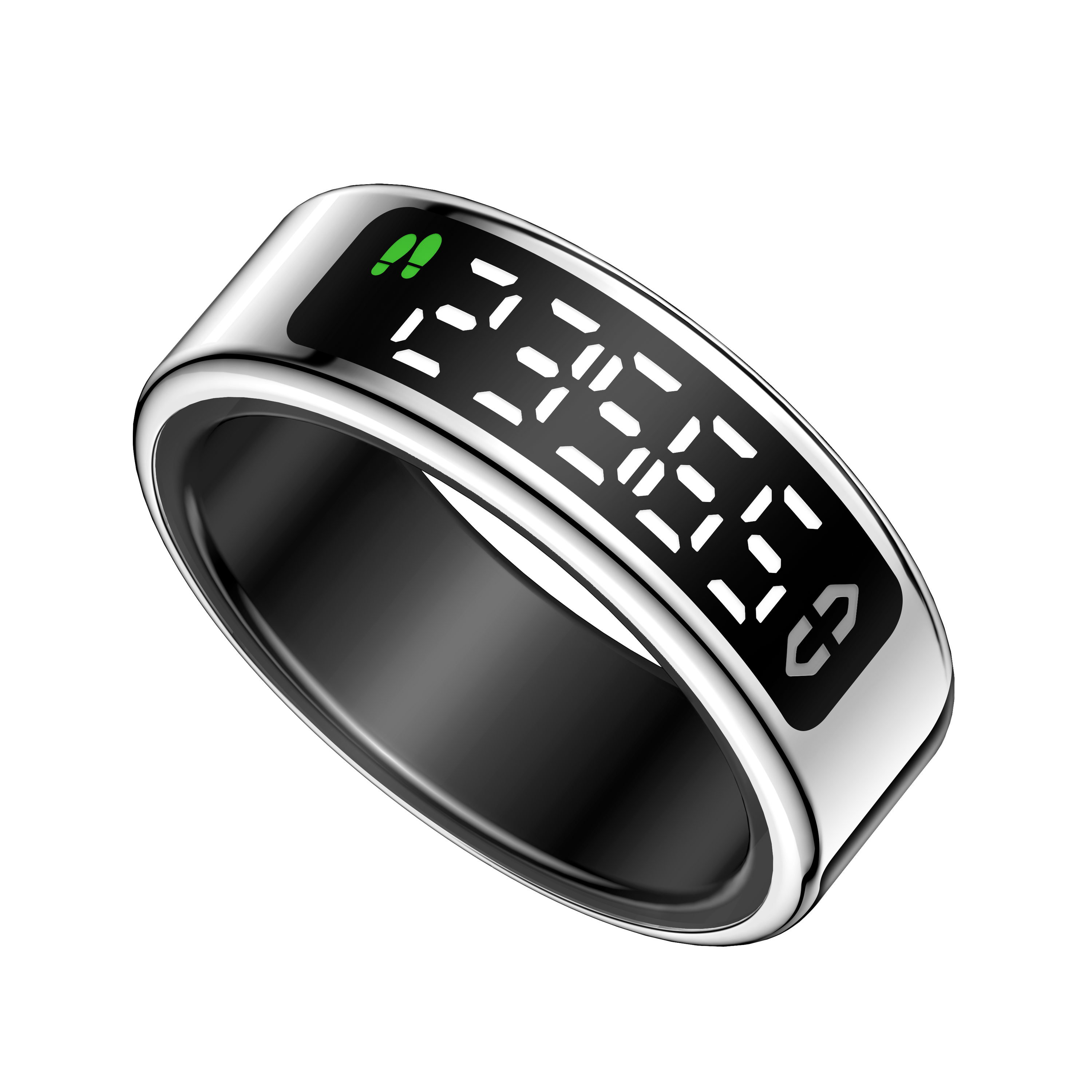 Metall Smart Ring Digitaldisplay Wellness
