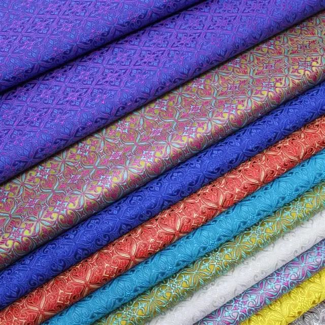 Brocade Satin Fabric 4
