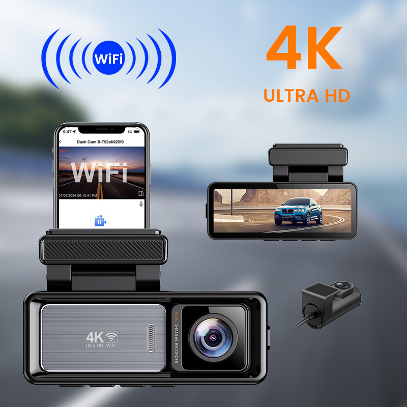 Real 4K Dash Cam Front and Rear With 3