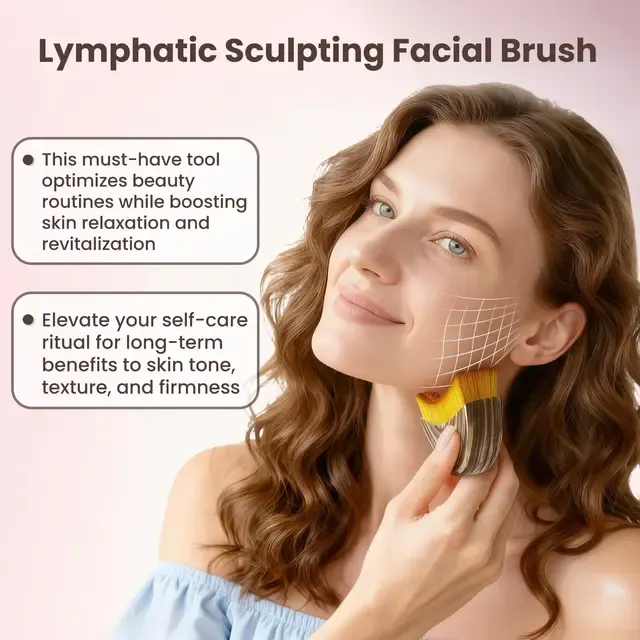 Lymphatic Facial Brush Set with Case 4