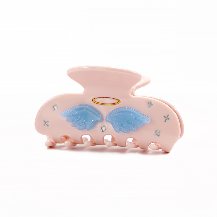 YIYI Sales 8cm Pink Rhinestone Hair Claw Clips