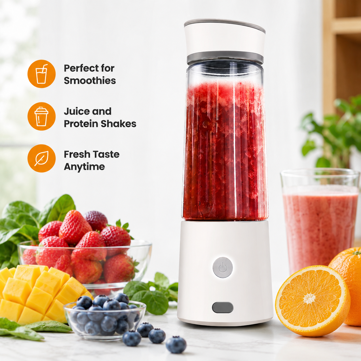 USB Rechargeable Mini Electric Lemon Juicer 2