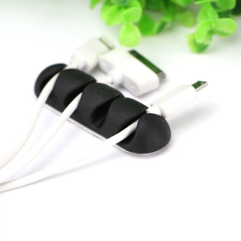 Silicone Desktop Cable Organizer Holder 4