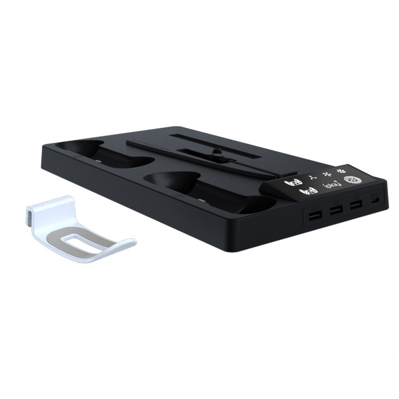 PS5 Slim Cooling Stand with Headset Hanger 4