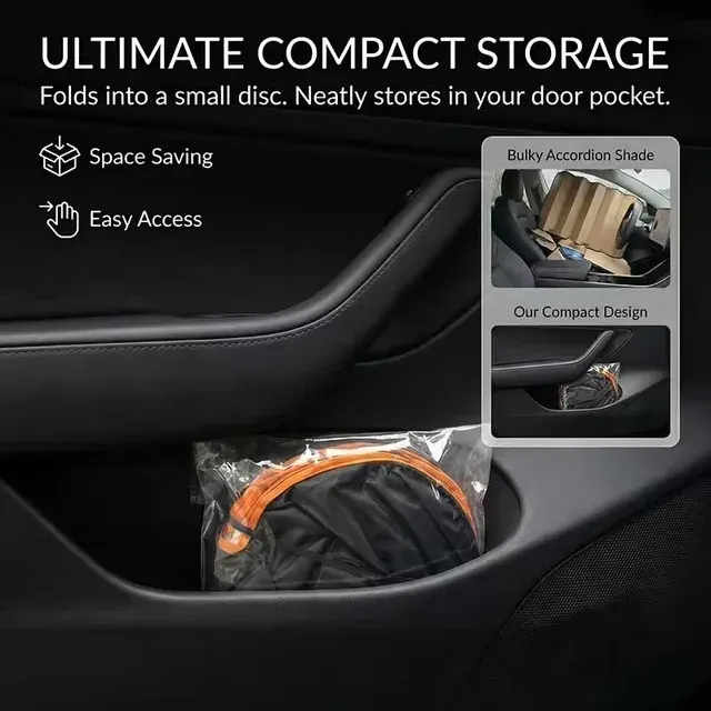 Heat Insulating Car Sunshade Roller Blind 3