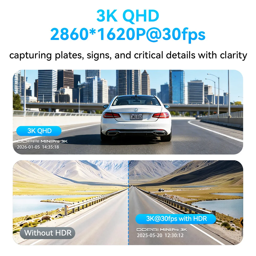 Dashcam with Wi-Fi and Night Vision 2