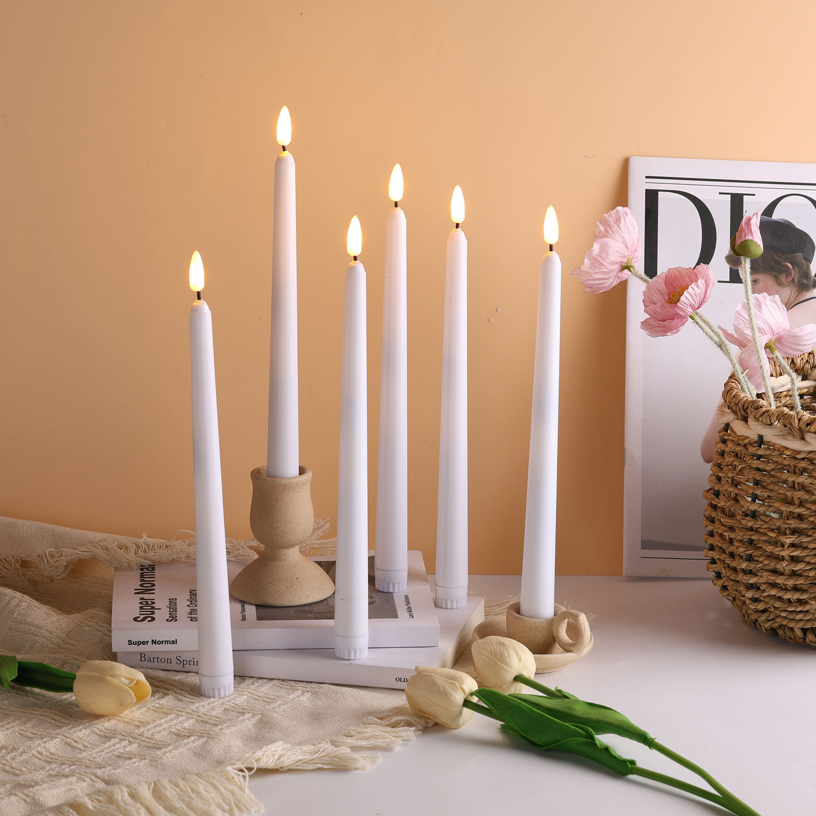 Mermei's Home Decoration 3d Real Flame Plastic Light