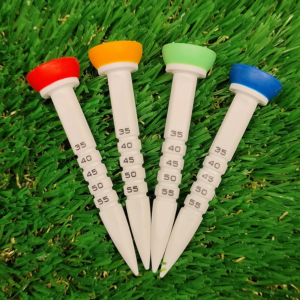 4 Stück 33–55 mm Höhenverstellbares Golf-Tee-Trainingszubehör 3