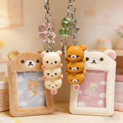 Plush Bear Card Holder with Photo Sleeve