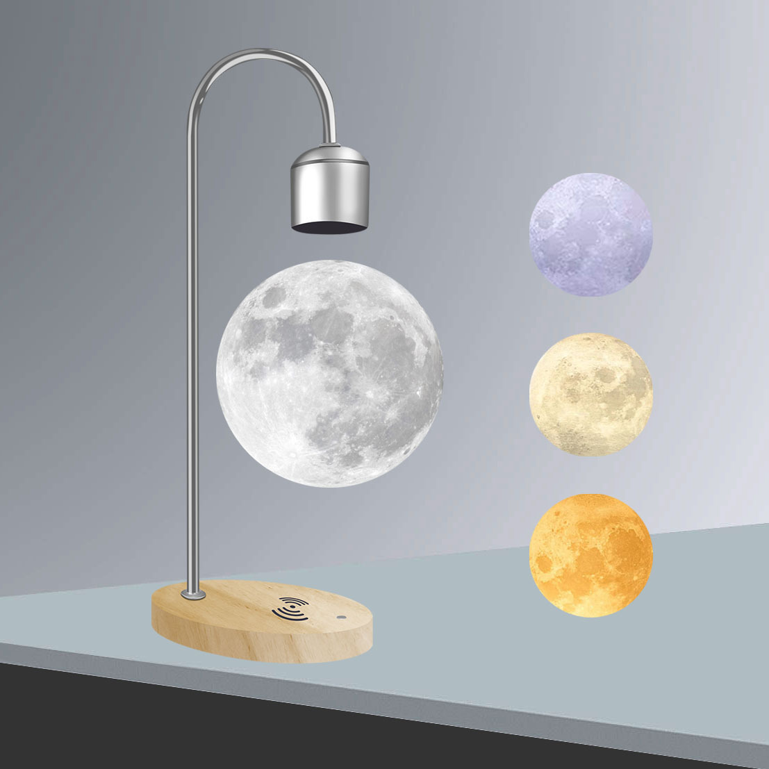 14cm Levitating Moon Lamp with Magnet 2