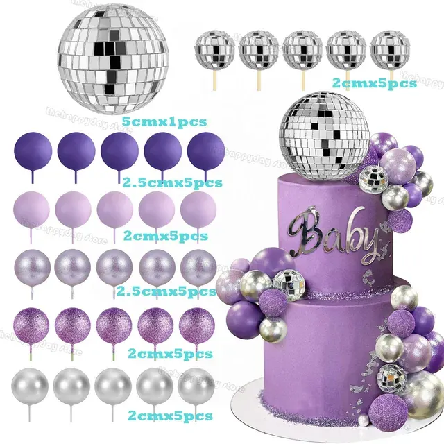 Disco Ball Cake Decoration 4