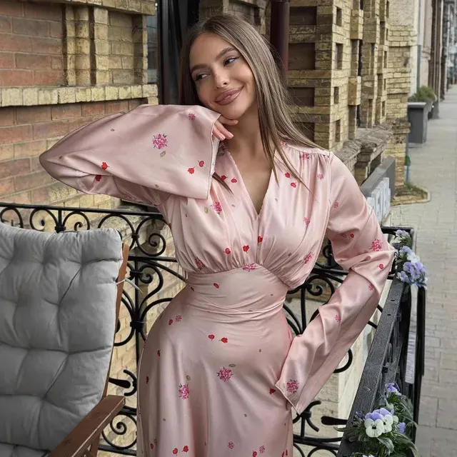 Satin Maxi Dress 3