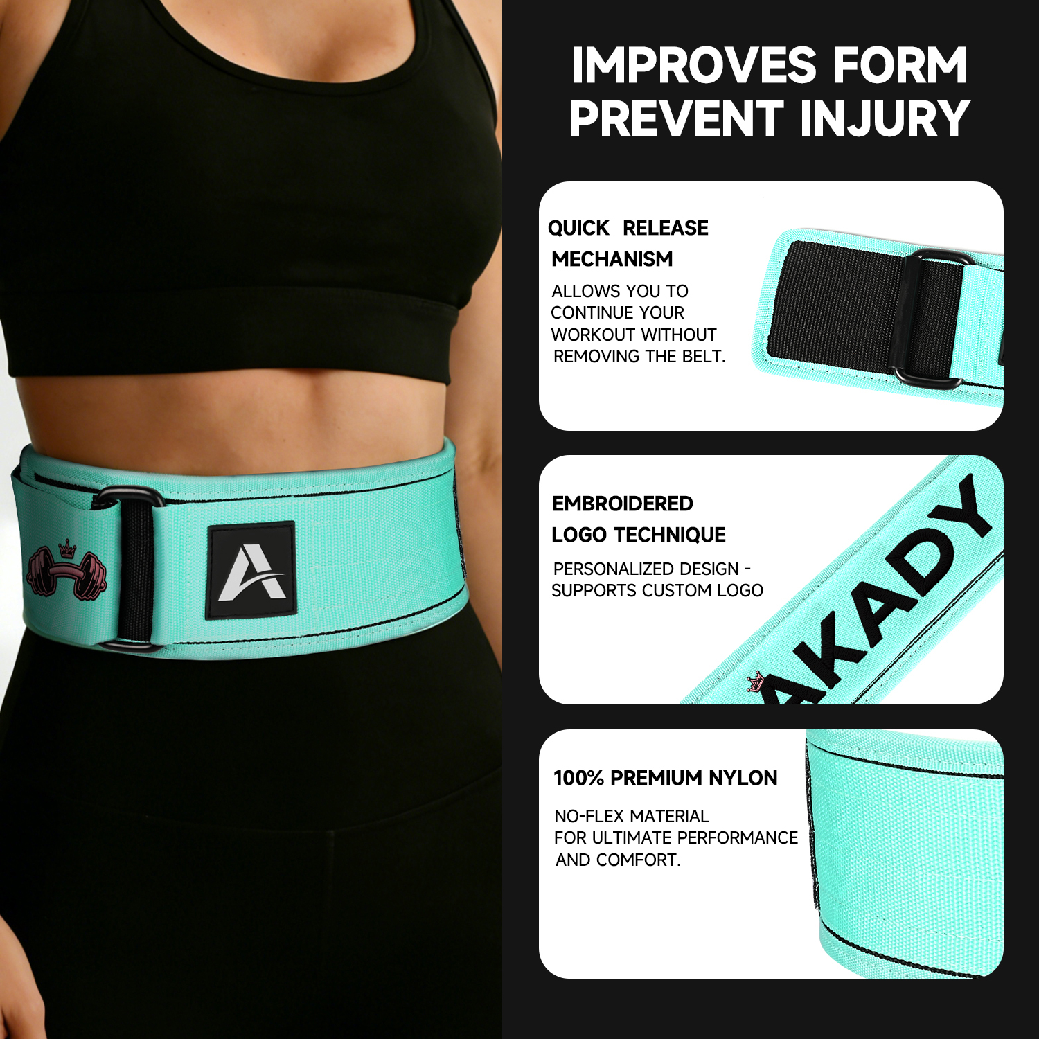 AKADY EVA 7mm Unisex Heavy Duty Weight Lifting 2