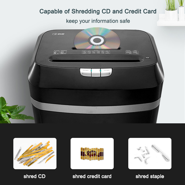 Credit Card CD Shredder 8 Sheets 19L 2