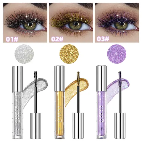 Violet Glitter Lash Mascara Diamond Thick Shiny Eyelash
