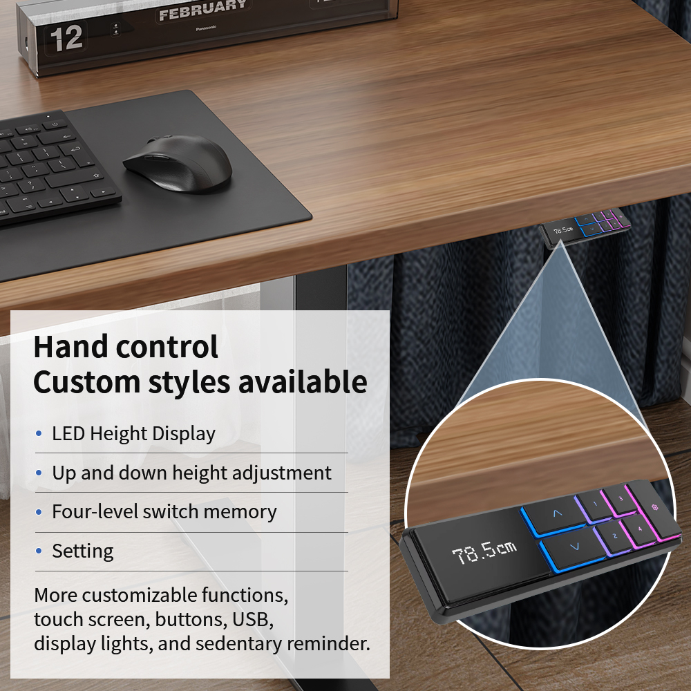 Fast Lifting Height Adjustable Desk Dual Motor Electric 4