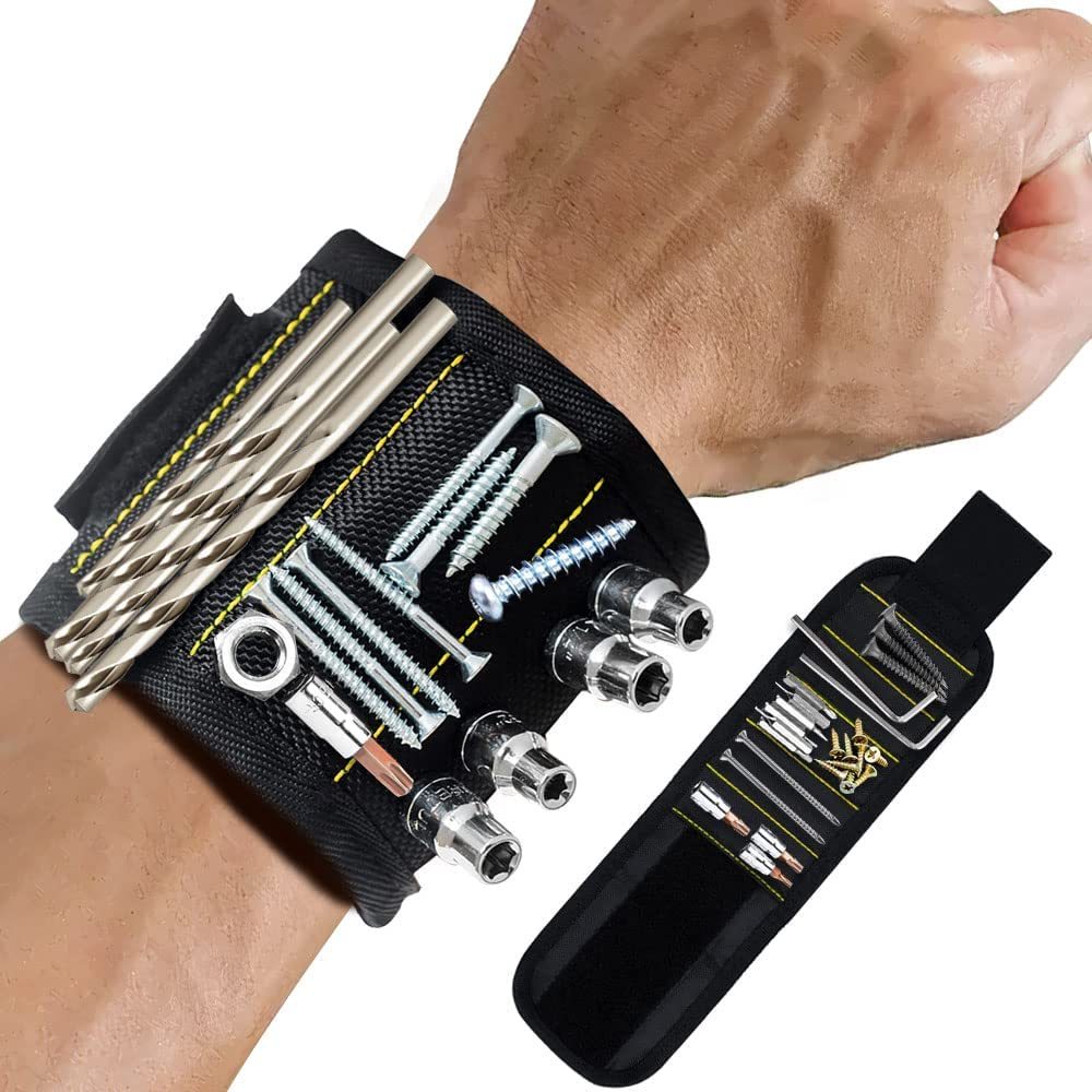 Magnetic Wristband Tool with Screw Holder