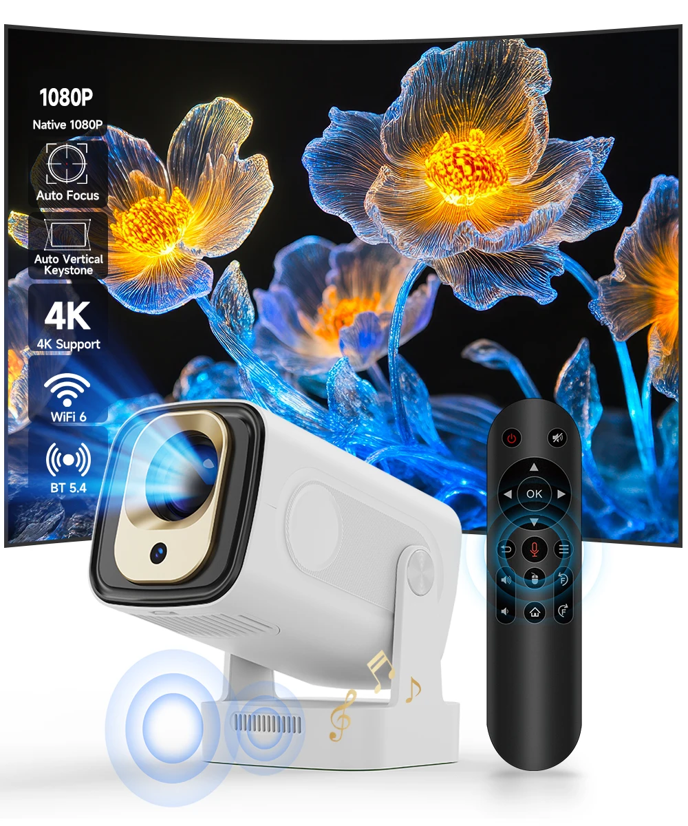 Full-HD-Mini-Projektor mit Android 11 und Autofokus