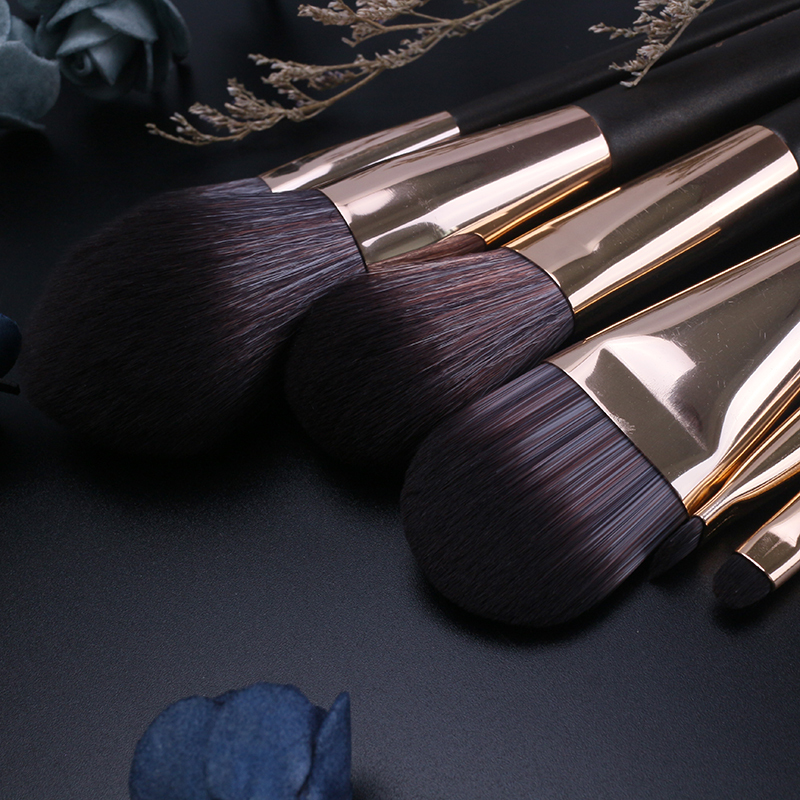 Makeup Brushes Private Label Natural Hair Aluminium Tube 4