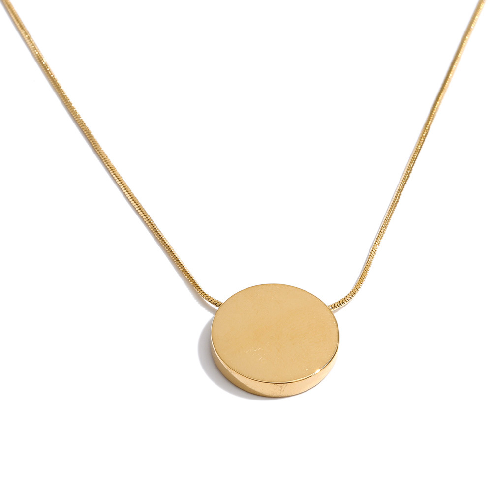 JINYOU 4134 Minimalist Stainless Steel Thin Chain Necklace